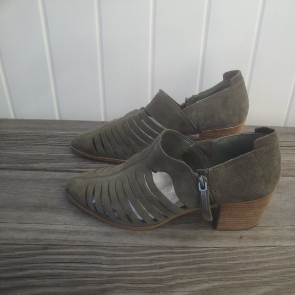 1. State Bootie Leather Upper "Arnet" Olive Green with zipper Size 9 - Picture 9 of 9